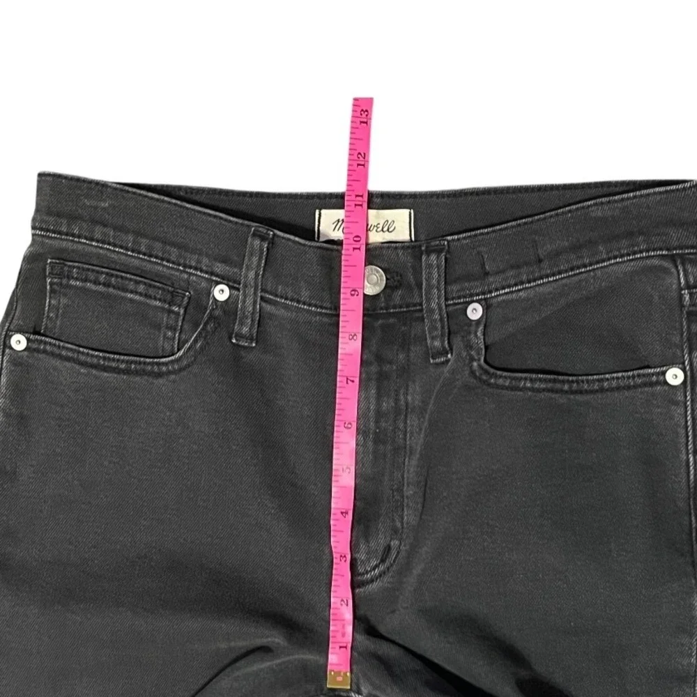 2 for $20 Madewell Girljean Adolpha Black Wash Denim Ripped Knee Womens Size 27